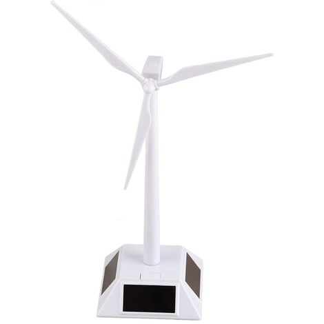 Ej.Life BAOFUYA Mini Moulin à Vent à énergie Solaire, Jouets éducatifs, Modèle D'éolienne de Bureau Moulins à Vent à énergie Solaire, Décoration Intérieure Ornement de Bureau de Jardin