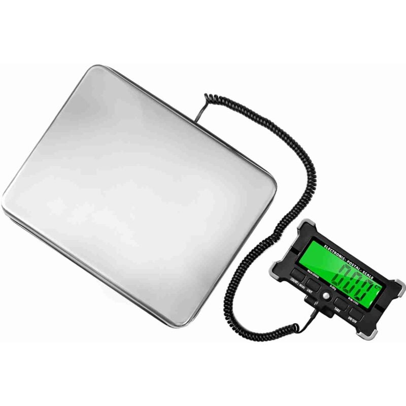 Image of Ej.life - Bilancia per pacchi, bilancia per pacchi ad alta precisione da 200 kg/0,05 g, bilancia per spedizioni in acciaio inox per pacchi, bagagli,