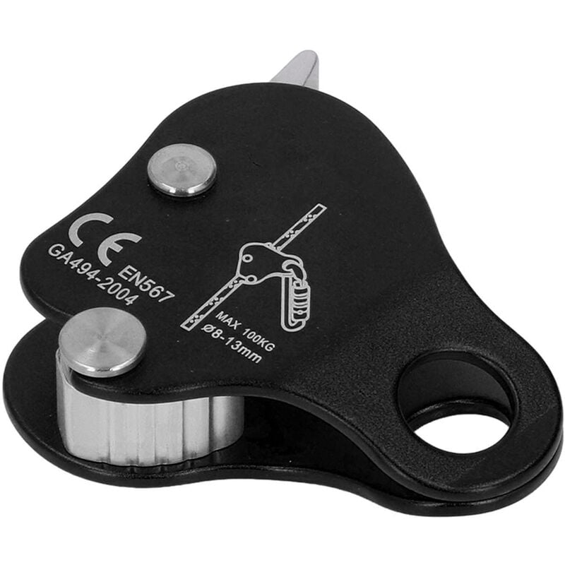 Bloqueur de Corde d'Escalade en Alliage d'Aluminium Autobloquant 8-13mm Bloqueur de Bloqueur de Corde d'Escalade pour Escalade en Plein Air Alpinisme