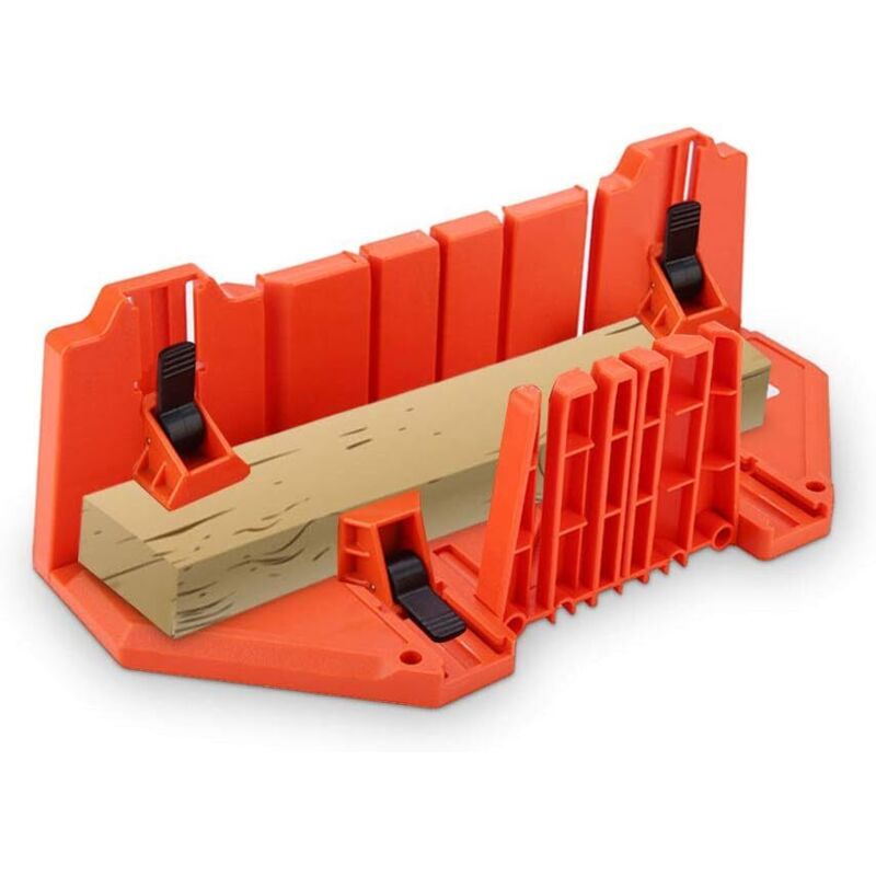 Boite a Coupe Onglet Boite a Onglet 14' Boite Ongletoite à Onglets Boîte à Onglets en Plastique pour Tailler le bois, scie à main, outil de travail