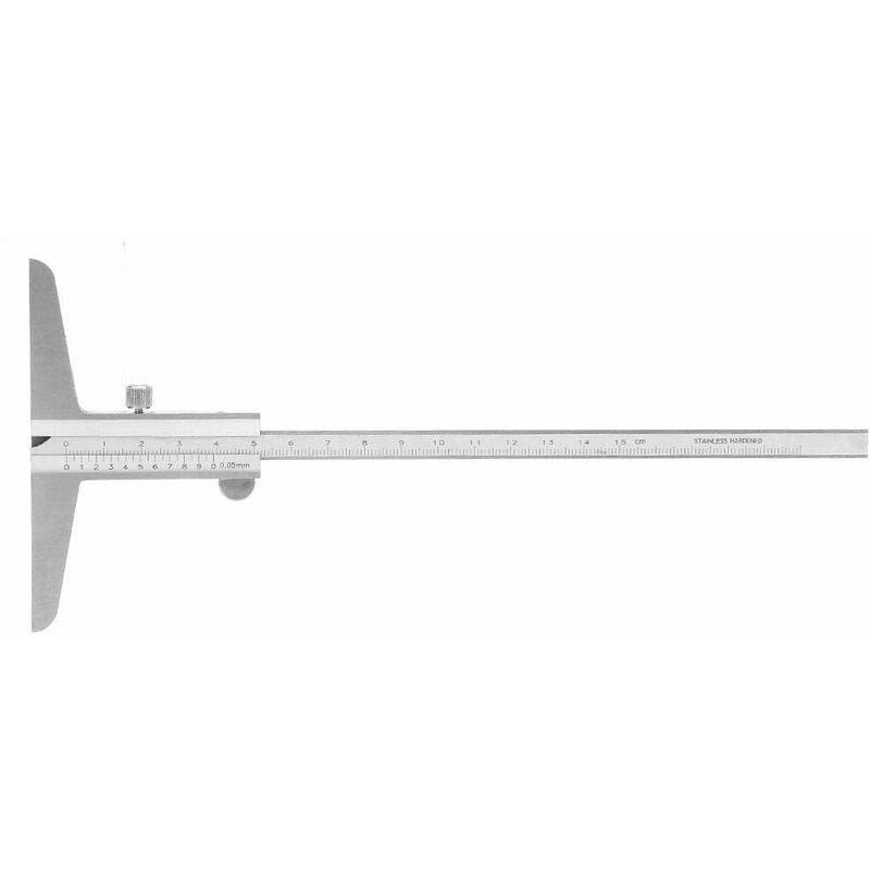 Ej.life - Calibre Vernier Profondeur, jauge Vernier Profondeur en acier inoxydable pour différents types de processus de machines(0-150mm)