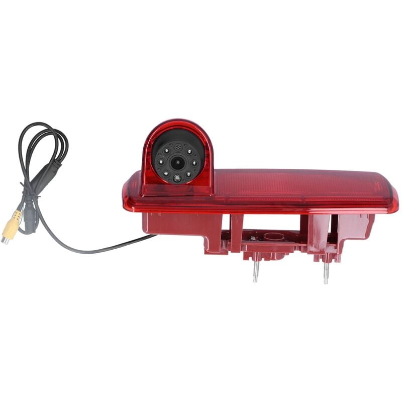 Ej.life - Caméra de recul, IP67 étanche 170 ° Grand Angle 8 ir led Vision Nocturne abs Anti-poussière caméra de recul feu Stop pour Remplacement de