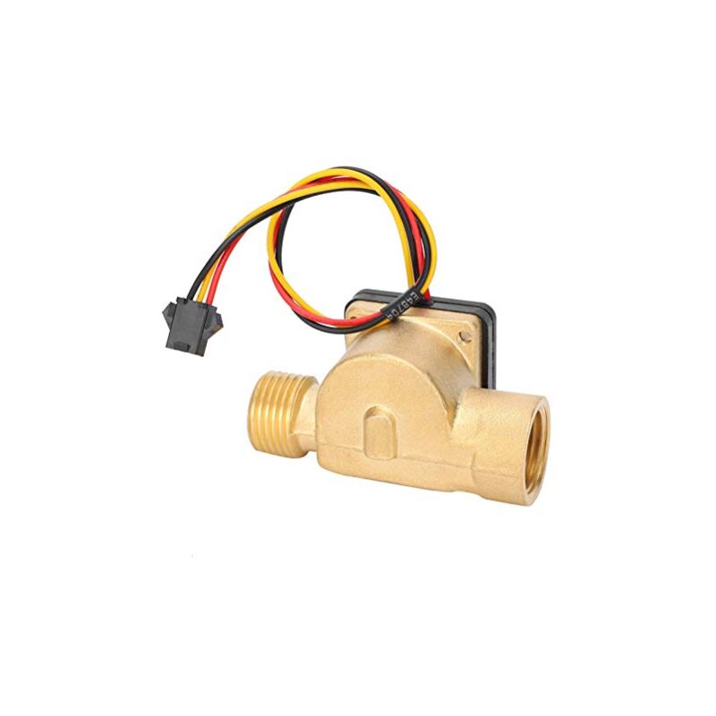 Ej.life - Capteur De DéBit D'Eau G1/2 Pouces, Interrupteur à Filetage MâLe Femelle, Transducteur à Effet Hall, Compteur D'Impulsions Dc3-24v