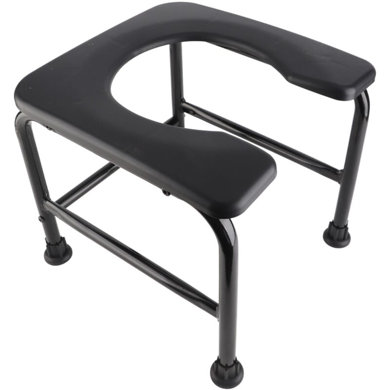 Ej.Life Chaise Percée Toilette Portable, Chaise de Douche Chaise Pliante WC Portable , Siège de Toilette Léger Parfait