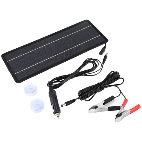 Ej.Life Chargeur portatif de batterie de panneau solaire de 12V 4.5W pour la caravane de bateau de camion de voiture