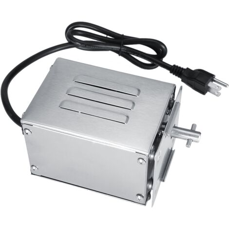 Ej.Life ciciglow BBQ-Rotisserie-Motor, Grill-Rotisserie-Motor Edelstahl 15W Nennleistung, Grill-Bräter-Zubehör, Elektro-Bräter-Grill-Motor (US-Standard 110V)