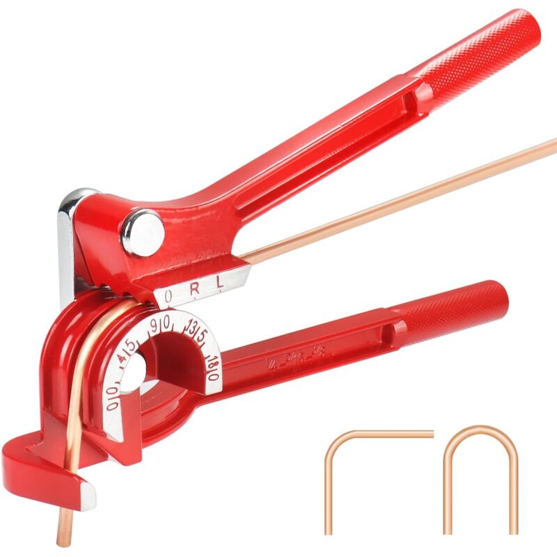 Ej.life - Cintreuse Manuelle 3 en 1 de 6mm, 8mm à 10 mm, 180 degrés Cintreuse Tube Cuivre, outil de cintrage pour tuyau cuivre, laiton, métal souple