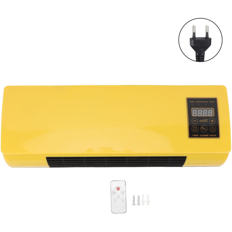 Ej.life - Climatiseur Mural Réversible - Chauffage & Refroidissement - Télécommande Incluse - Pour Chambre/Salon/Salle de Bain