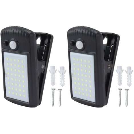 Ej.Life Clip solaire sur les lumières IP65 étanche 2 Modes de détection infrarouge pince extérieure capteur de mouvement lumières pour terrasse de pont de clture