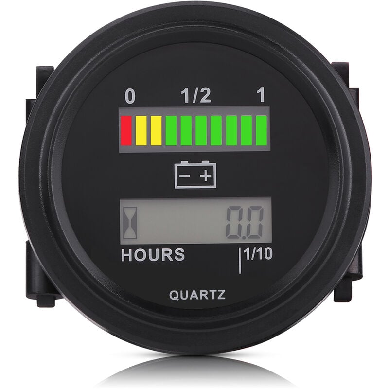 Ej.life - compteur de batterie 24v hour meter24v batteryBattery Met, Battery Meter Indicateur de batterie Jauge de batterie led Indicateur de