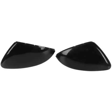 Ej.Life coque retroviseur golf 7,Couvercle de capuchon de rétroviseur, capuchon de rétroviseur, une paire de couvercle de rétroviseur latéral de voiture Capuchon de rétroviseurs, noir brillant