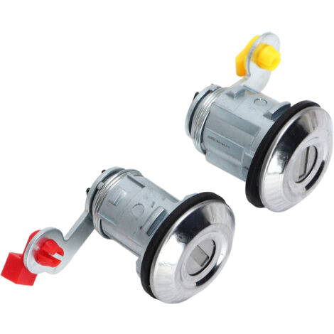 EJ.life Cylindre de serrure de porte gauche droite avec 2 clés YE05506A Remplacement pour MITSUBISHI L200 2001-2005