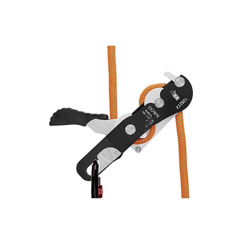 EJ.LIFE Descendeur d'escalade en Plein Air, Descendeur d'escalade Auto-freinage, Descendeur de Corde Auto-freinant, Escalade quipement de Sauvetage,