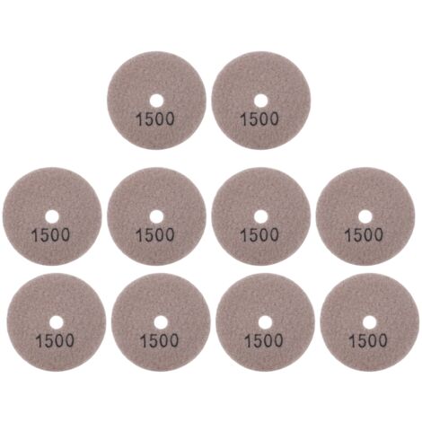 Ej.Life Diamant-Polierpads, Tragbares Diamant-10-teiliges Schleifscheiben-Pad, 1500 Mesh für Steinkeramik