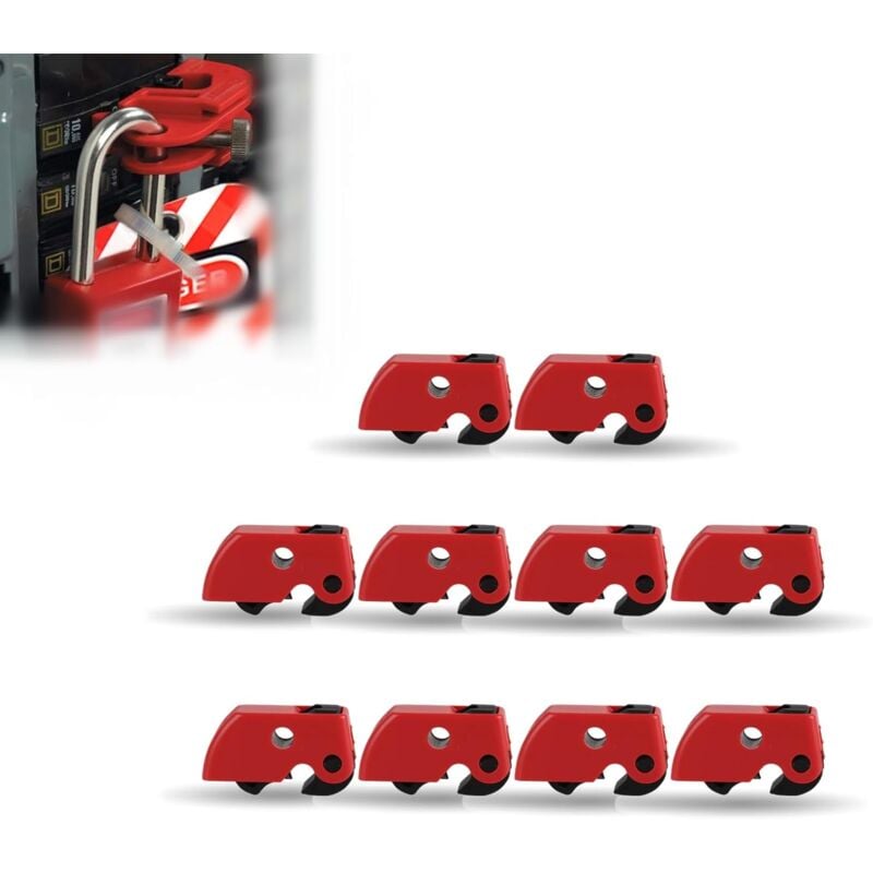 Ej.life - Dispositif de Consignation pour disjoncteur, 10Pcs Protable Clamp on Breaker Lock Out Device Durable Easy to Lock Up Breaker Box Lock for