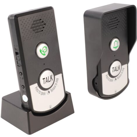 Ej.Life Drahtlose Intercom-Türklingel, Fernklingel, Zwei-Wege-Türklingel, Einstellbarer Klang für den Haushalt A