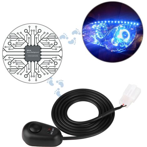 Ej.Life Druckknopf Ein Aus Schalter Druckschalter, 1 st¨¹cke Wassertropfen Form 12V Druckknopf Mit Rot/Gr¨¹n Led anzeigelampen