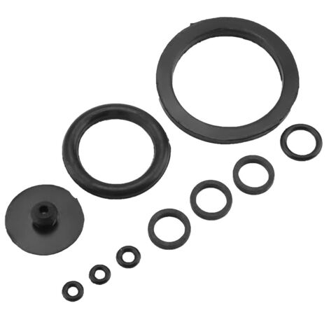 Ej.Life Drucksprüher Viton-Dichtungen Gartensprüher-Ringe Gummi Schwarz 10-teiliges Set Nützlicher Langlebiger Gummi-Dichtungsring Unverzichtbares Sprüher-Zubehör