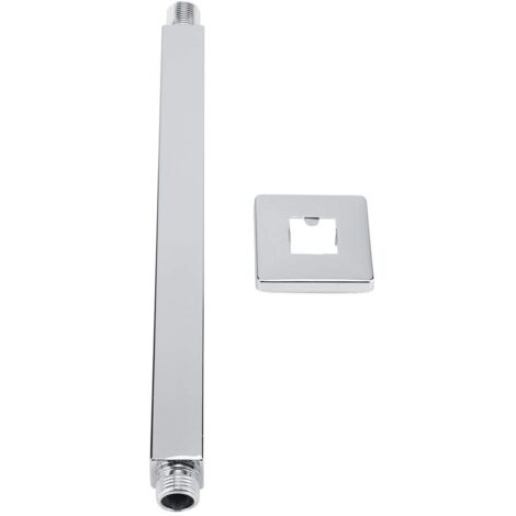 Ej.Life Dusche Arm Wand Quadrat Edelstahl Top Gerade Dusche Verlängerung Arme Rohr für Badezimmer Decke Duschkopf Zubehör (30 cm)