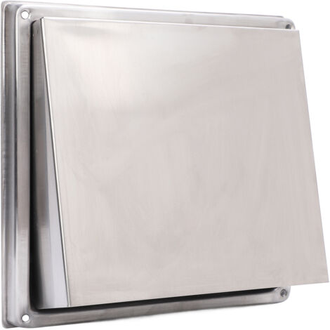 Ej.Life Ej.Life 100mm Uscita aria quadrata mobile Cappa da cucina esterna in acciaio inox Copertura di ventilazione con alette attive Adatta per cucina