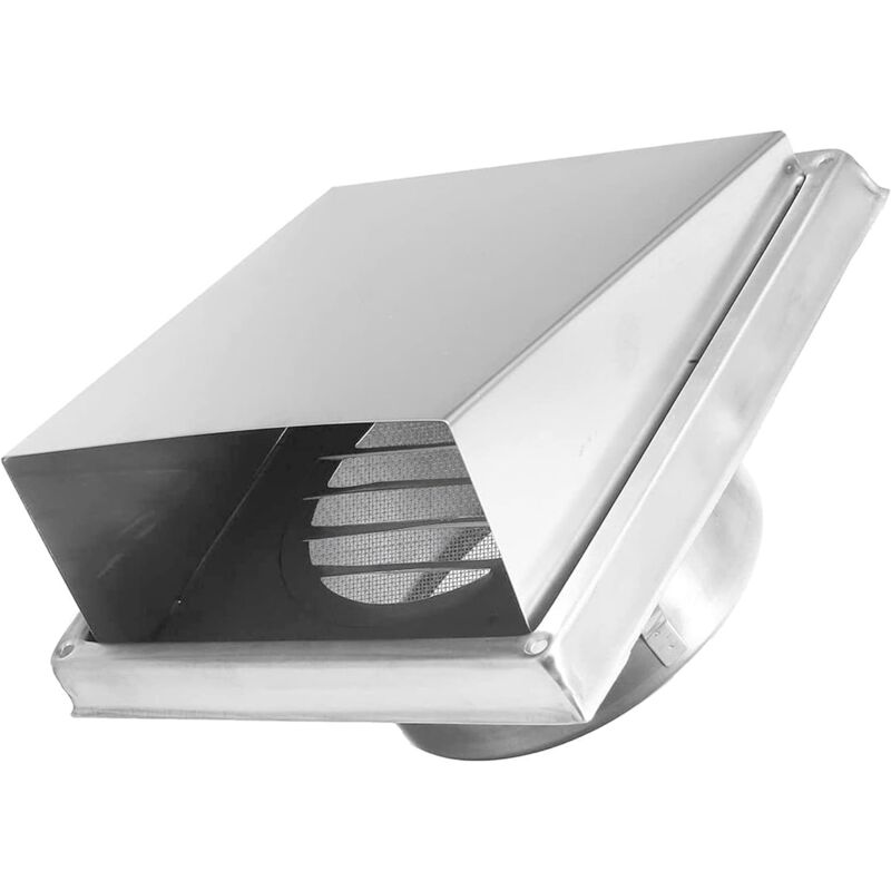 Ej.life - Sortie d'air Carrée Mobile 125mm Couvercle de Ventilation D'extracteur de Sortie de Hotte Murale Extérieure en Acier Inoxydable avec