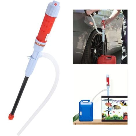 Ej.Life Electrique Pompe à Siphon de Transfert Batterie Liquide l'eau Pompe à Piles Tuyau de Siphon Essence Gaz Carburant Pompe Main Aspiration