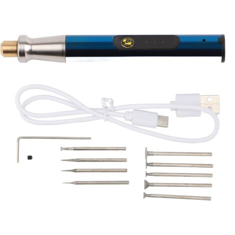 Ej.Life Elektrischer Gravurstift, Mini-Handgravurstift, Wiederaufladbares Elektrisches Schleifstift-Set Elektrisch, Schmuckherstellungswerkzeuge und Zubehör