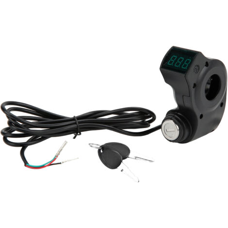 Ej.Life Elektroroller-Zündschloss, Elektroroller 22,2mm Lenker 3 Polig Zündschlüsselschalter Zündschalter für KUGOO für M4-Roller