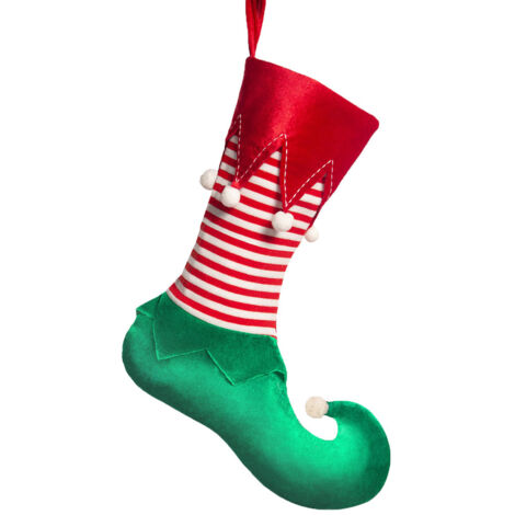 Ej.Life (Elfensocken) Weihnachtsdekorationen, Elfen-Weihnachtssocken, Geschenktüte, Süßigkeitentüte, festliche Atmosphäre, Dekoration, Weihnachtsbaum-Anhänger