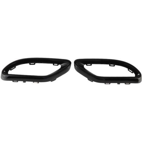 Ej.Life Embout d'Échappement Noir Brillant - Compatible Mercedes Classe A/B/C/E/GLC/CLS (W177/W205/W213/X253/C257)