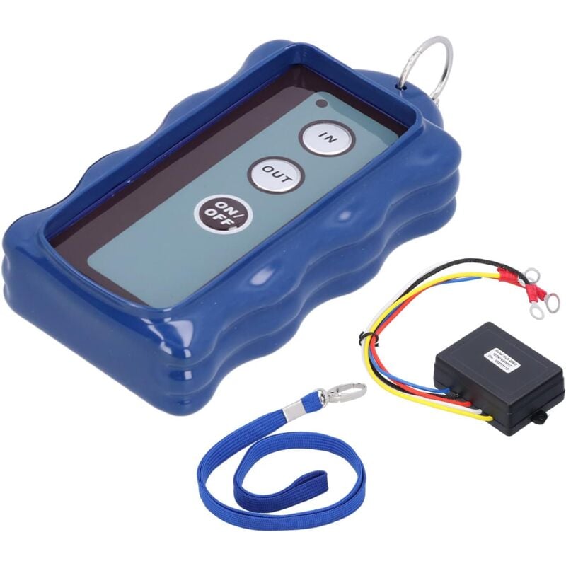 Ej.life - Ensemble de Contrôleur de Treuil, Contrôleur de Treuil électrique à Télécommande Universelle sans Fil avec Récepteur 434MHZ pour Camion atv