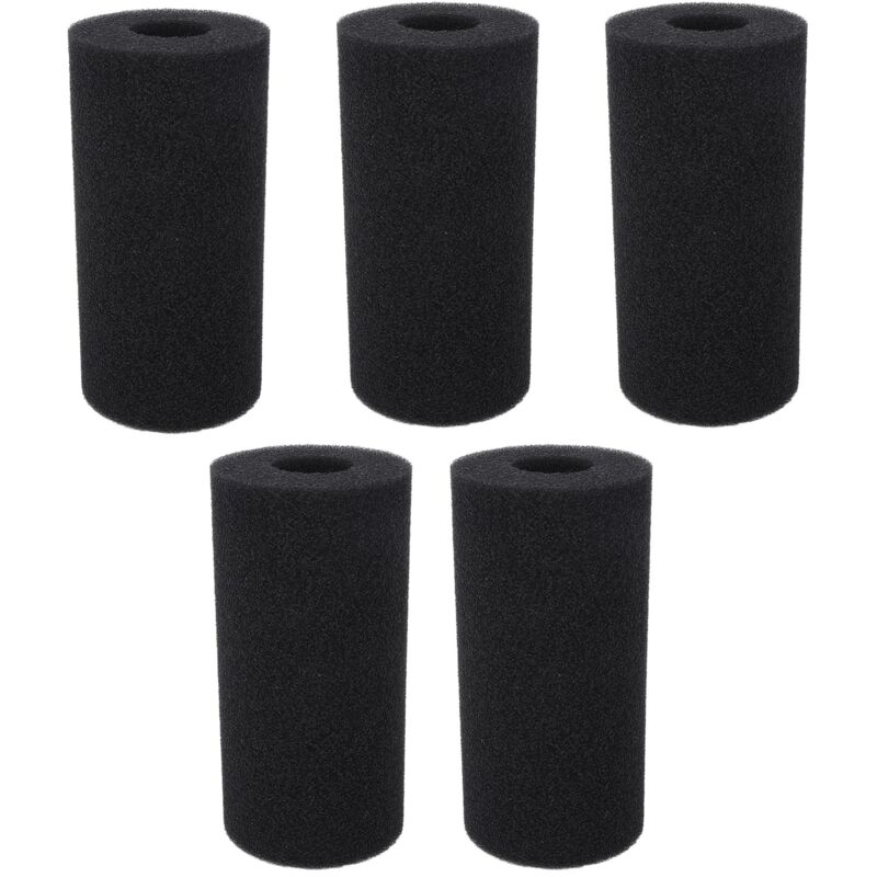Ej.life - ponges Filtrantes Réutilisables (x5) - Pour Piscine, Aquarium & Spa - Lavables & Durables - Mousse Haute Densité