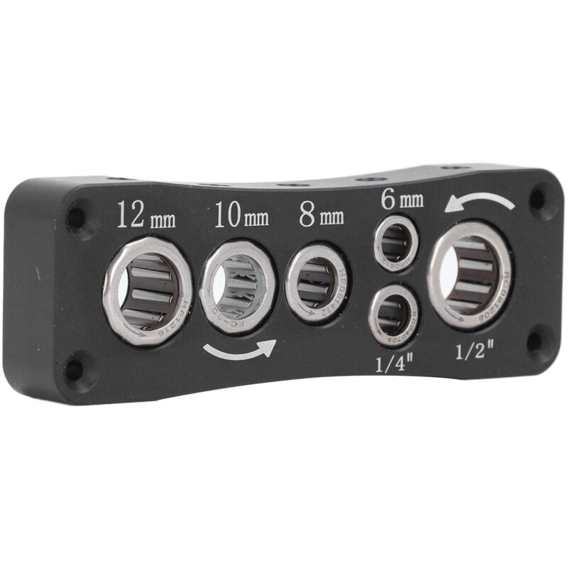 Ej.life - tau de Routeur, Porte-embout de Routeur, Fonctionne pour Tige de 1/4, 1/2, 6 Mm, 8 Mm, 10 Mm, 12 Mm, Organisateur D'embouts de Routeur en