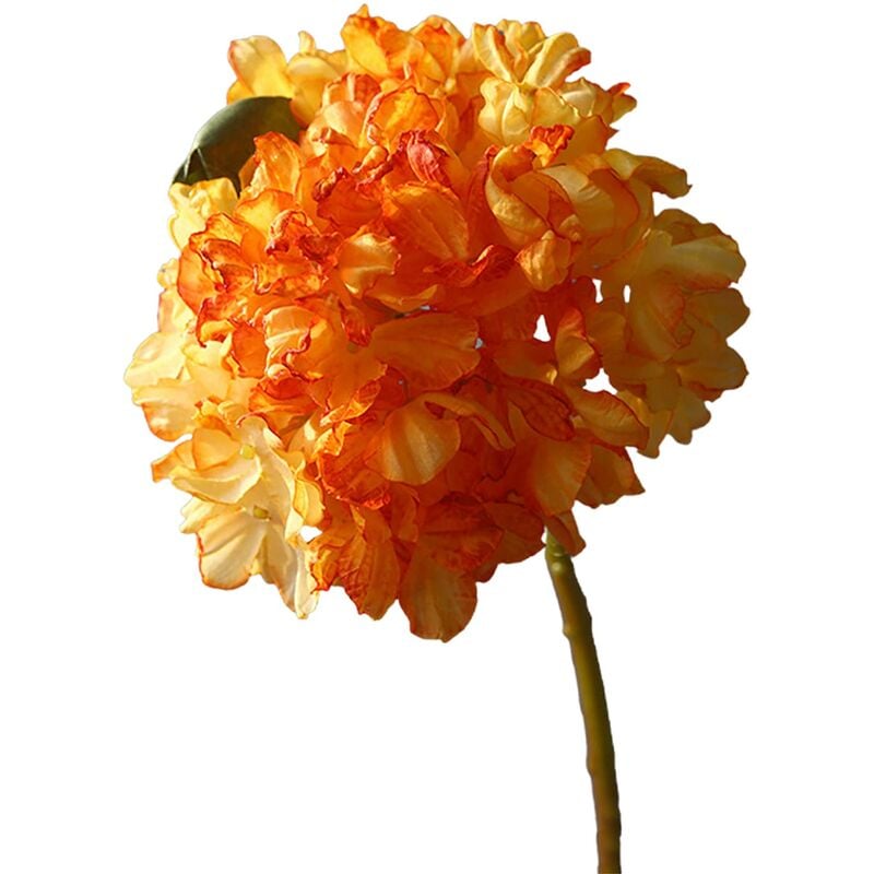 Fausses Fleurs D'hortensia, Fleur de Simulation de Bord brûlé pour la Décoration de Centres de Table de Mariage de Fête à Domicile (210826DY02-6)