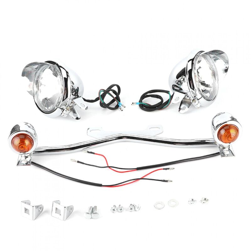 Ej.life - Feu Anti-brouillard Moto led - Compatible Honda Shadow VT750/VTX1300 - Clignotant Intégré
