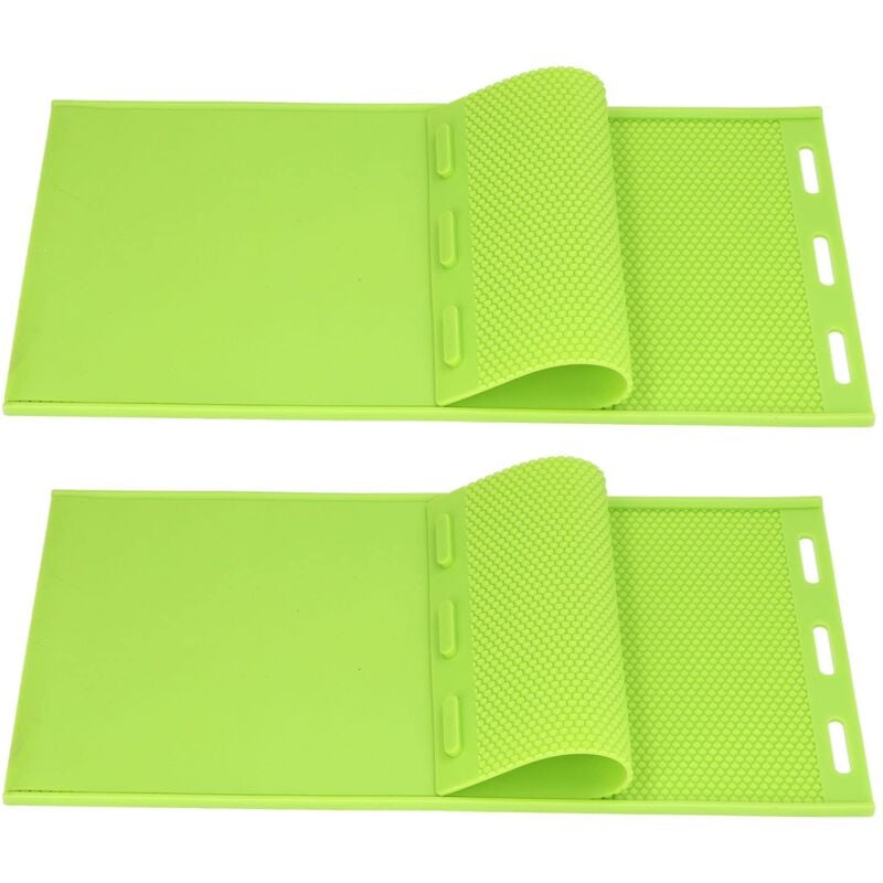 Ej.life - Feuille de Cire d'abeille Moule 2 Pièces 5.4mm Silicone Feuille de Cire d'abeille Moule Cire d'abeille Fondation Presse Moule équipement