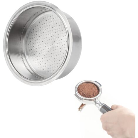 Ej.Life Filtre de machine à café d'acier inoxydable, filtre pressurisé de panier de filtre de café A