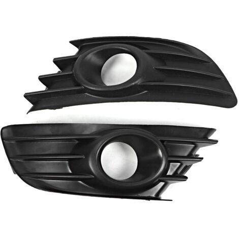 Ej.Life Frontgrillgitter,  2 Stück Schwarz Frontstoßstange Auto Nebelscheinwerfer Abdeckung Lüftungsgitter Für C4 2004-2008 A