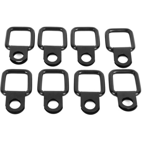 Ej.Life für Wrangler tj,D-Ring-Befestigungsanker, 8 Stück D-Ring-Anker, Schnellentfernungsbefestigung, Zurrgurte, Passend für JK YJ TJ JKU Sports/Sahara/für Ruon X Unlimited 1995 Bis 2017