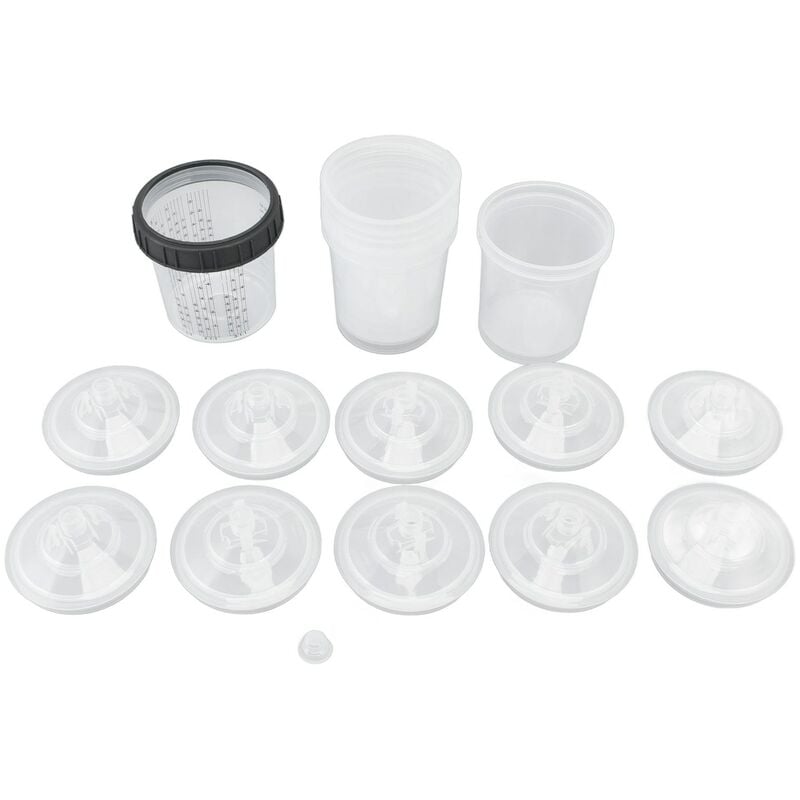 Gobelet de mélange de peinture en aérosol jetable avec couvercles 600 ml - Ej.life