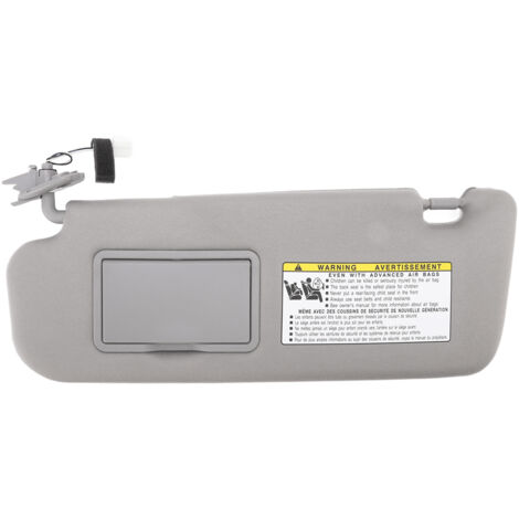 Ej.Life Graue Sonnenblende, Abs Material Auto Seite Sonnenblende Automotive Sonnenschutz Visiere Mit Make-Up-Spiegel, Auto Sonnenblende Ersatz FüR Hyundai Sonata 2006-2008(Links)