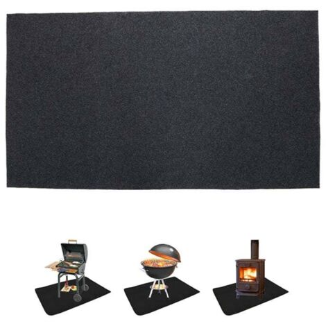 Ej.Life Grillunterlage, BBQ Matte Bodenschutzmatte Grillunterlage Grillschutzmatte, 124 x 75 cm, Feuerhemmend Wasserdicht rutschfest
