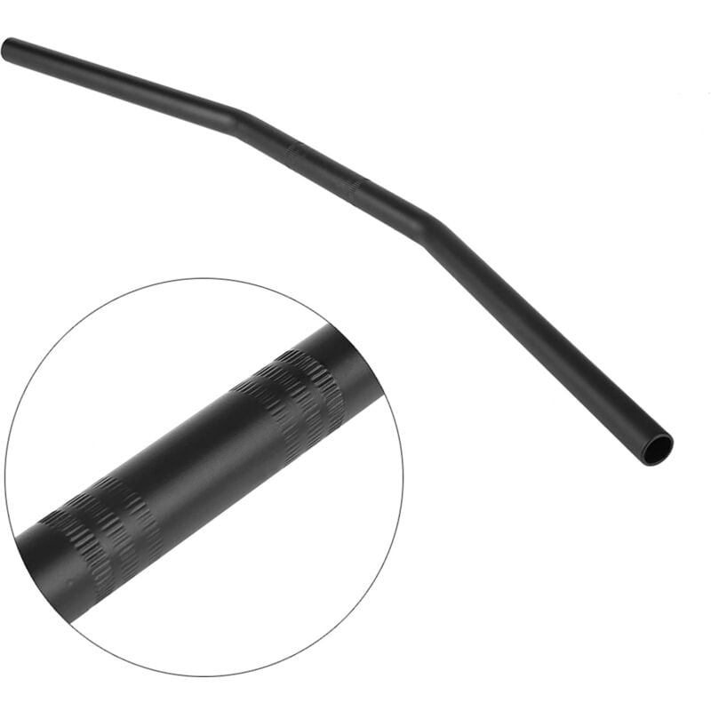 Ej.life - Guidon de Moto, Guidon de Moto Rétro de 7/8 Pouces 22MM, Guidon Rétro, Guidon de Moto Barre Transversale Guidon Noir(le noir)