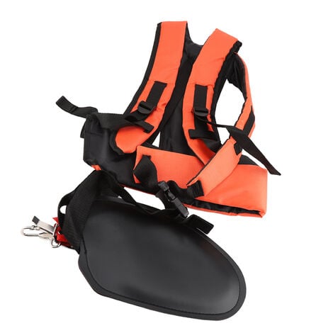 Ej.Life harnais de débroussailleuse universelle, Sangle double harnais Rembourré Ajustable pour débroussailleuse et coupe-bordures