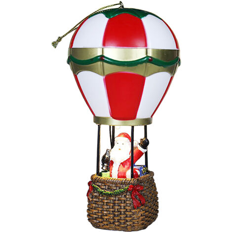 Ej.Life (Heißluftballon alter Mann) Weihnachten Heißluftballon alter Mann Schneemann Ornamente Weihnachten leuchtender alter Mann Schneemann Heißluftballon Nachtlicht Weihnachtsgeschenk Dekoration Ges