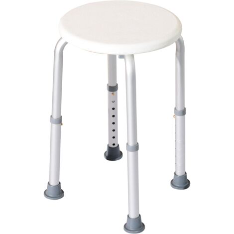 Ej.Life höhenverstellbarer Duschhocker, ergonomischer Duschsitz, rutschfeste Füße, max. Belastung 120 kg