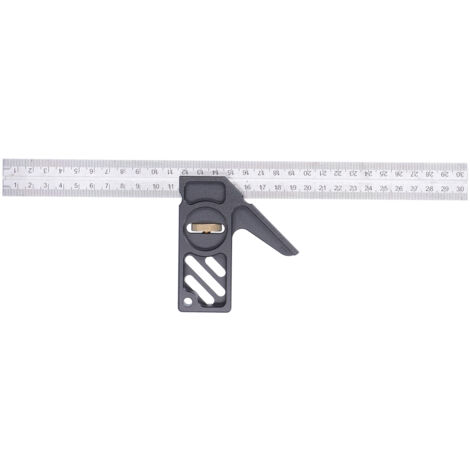 Ej.Life Holzbearbeitung DIY Aktives Winkellineal, Stahllinealbegrenzer, Linealbegrenzungsblock, Begrenzungslineal aus Aluminiumlegierung Zum Messen, Markieren von Hilfswerkzeugen, Lineal