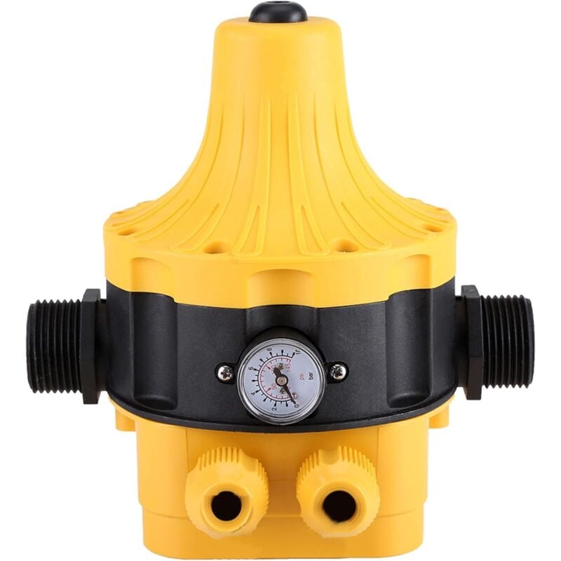 Ej.Life IP65 220V Contrôleur de Pression de Pompe à Eau Pressostat Automatique Électronique Contrôleur de Pression avec Gauge Maison Accessoire A