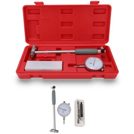 Ej.Life Jauge D'aléSage, Indicateur de DiamèTre de 50 à 160 Mm, Outils Industriels Jauge D'aléSage à Cadran Kit D'outils de Cylindre de Moteur de Mesure, PréCision de Niveau 0,01 Kit D'outils de Cylin