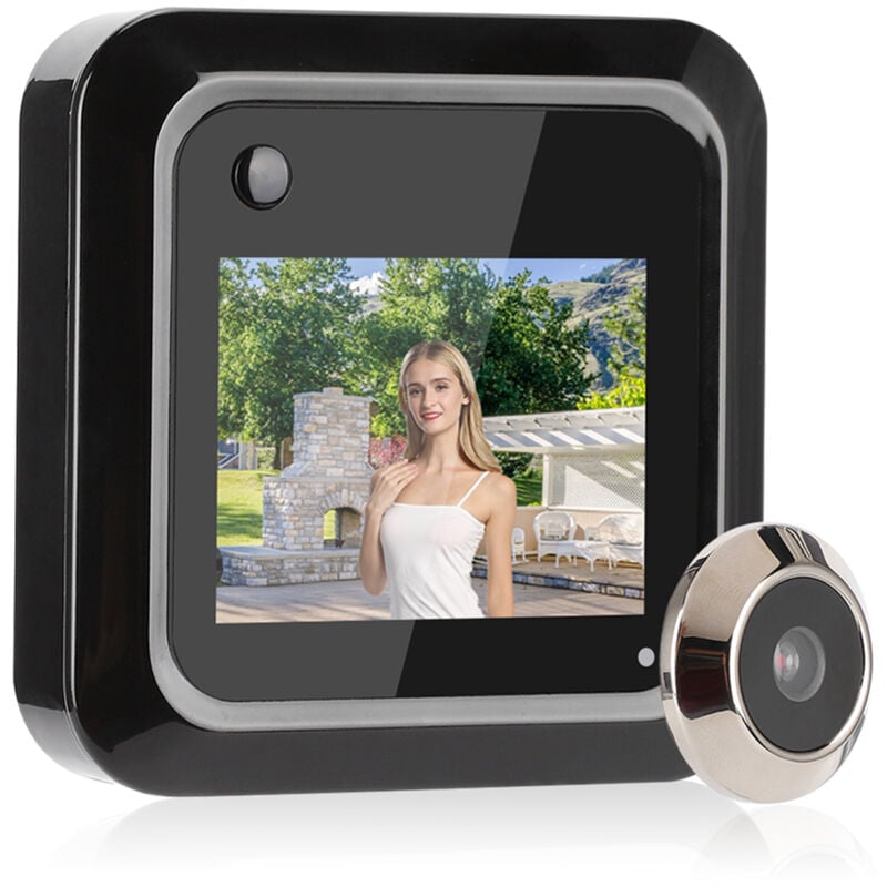 Ej.life - Judas de visionneuse de porte, visionneuse de porte à piles, appartement hd de sécurité grand angle de 145° pour la maison